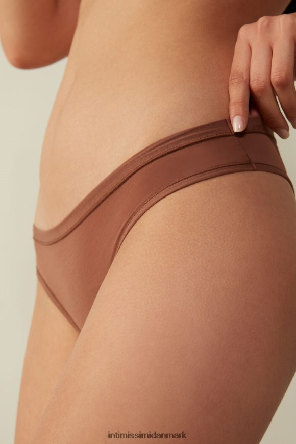 Intimissimi ultralette brasilianske supima-trusser i bomuld Kvinder 502i-mørk beige undertøj 8DZ4XJ1104