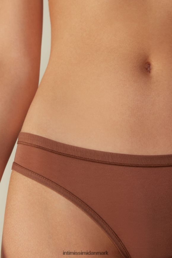 Intimissimi ultralette brasilianske supima-trusser i bomuld Kvinder 502i-mørk beige undertøj 8DZ4XJ1104