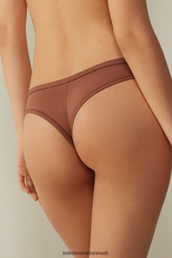 Intimissimi ultralette brasilianske supima-trusser i bomuld Kvinder 502i-mørk beige undertøj 8DZ4XJ1104