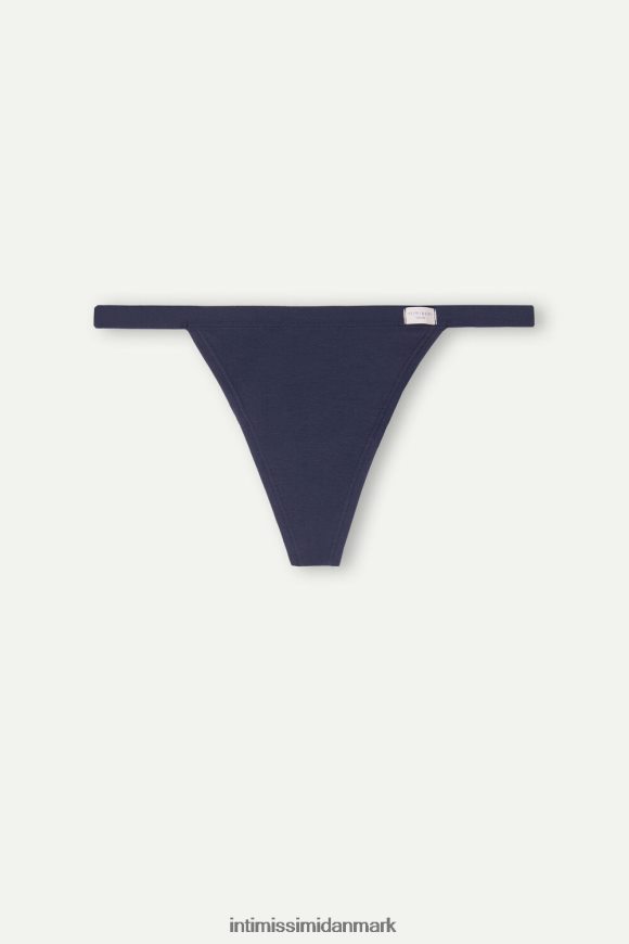 Intimissimi bomuldsstreng med sidestropper Kvinder 1467-intens blå undertøj 8DZ4XJ1023