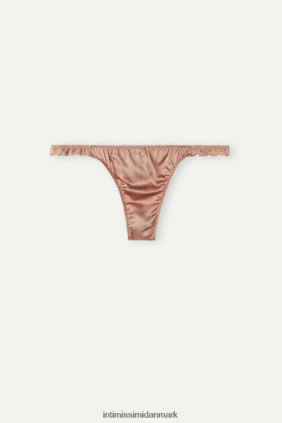 Intimissimi silke og blonde g-streng Kvinder 163i-satin pink undertøj 8DZ4XJ1131