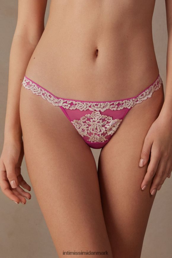 Intimissimi smukke blomsterstrenge med sidestropper Kvinder 213j-valentin pink/elfenben undertøj 8DZ4XJ973