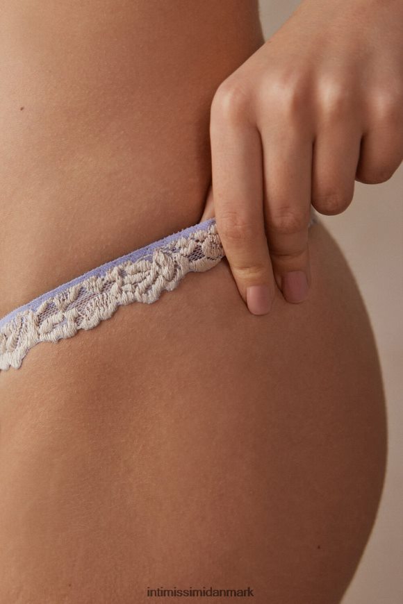 Intimissimi smukke blomsterstrenge med sidestropper Kvinder 214j-sød lavendel/elfenben undertøj 8DZ4XJ963