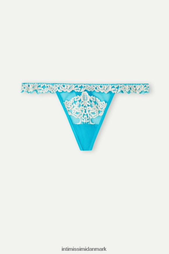 Intimissimi smukke blomsterstrenge med sidestropper Kvinder 233j-digital turkis/elfenben undertøj 8DZ4XJ967