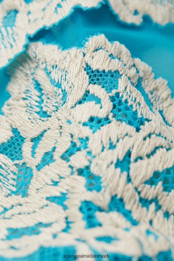 Intimissimi smukke blomsterstrenge med sidestropper Kvinder 233j-digital turkis/elfenben undertøj 8DZ4XJ967