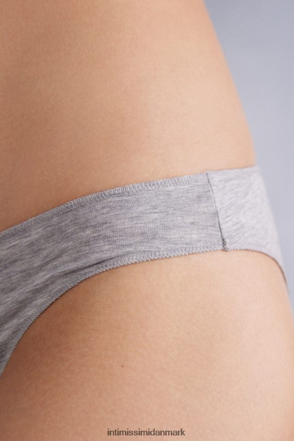 Intimissimi lav talje bomuldstrøjer Kvinder 031-lysegrå melange undertøj 8DZ4XJ921