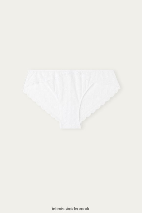 Intimissimi lavtaljede blondetrusser Kvinder 001-hvid undertøj 8DZ4XJ1091