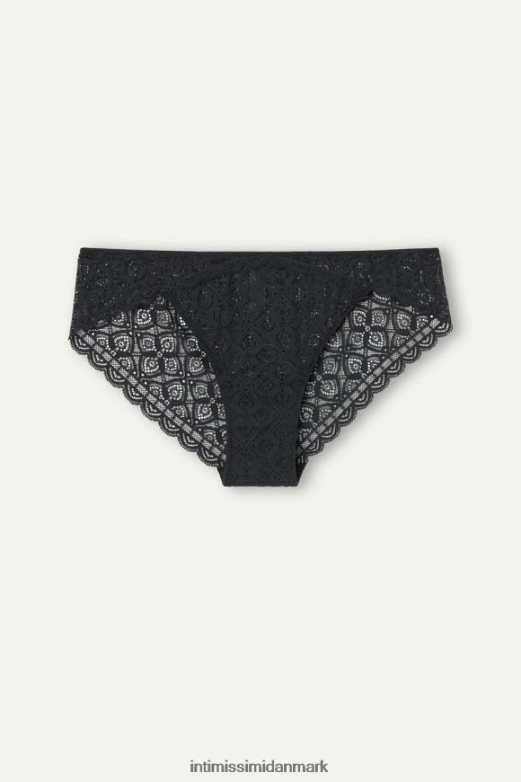 Intimissimi lavtaljede blondetrusser Kvinder 019-sort undertøj 8DZ4XJ1068