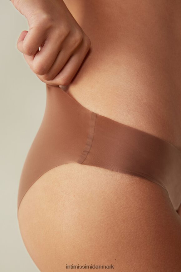 Intimissimi sømløse trusser i mikrofiber med tætsiddende pasform Kvinder 502i-mørk beige undertøj 8DZ4XJ1137