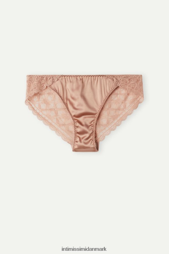 Intimissimi silke- og blondetrusser Kvinder 163i-satin pink undertøj 8DZ4XJ1130