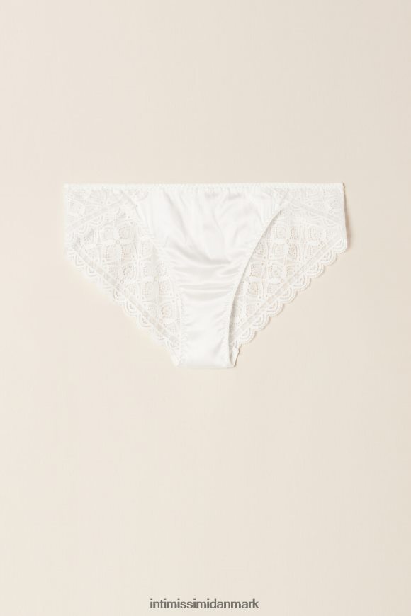 Intimissimi silke- og blondetrusser Kvinder 2127-pulver hvid undertøj 8DZ4XJ1128