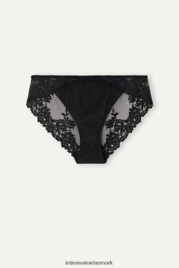 Intimissimi smukke blomster trusser Kvinder 019-sort undertøj 8DZ4XJ1044