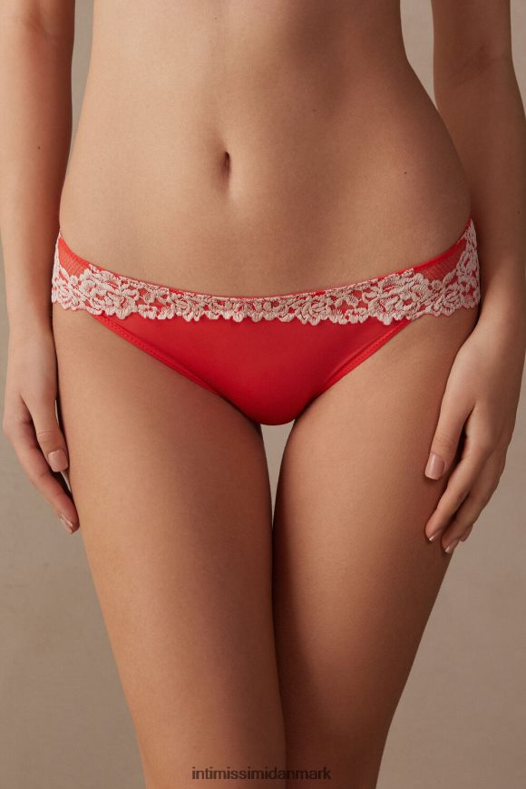 Intimissimi smukke blomster trusser Kvinder 216j-flamme skarlagenrød/elfenben undertøj 8DZ4XJ953