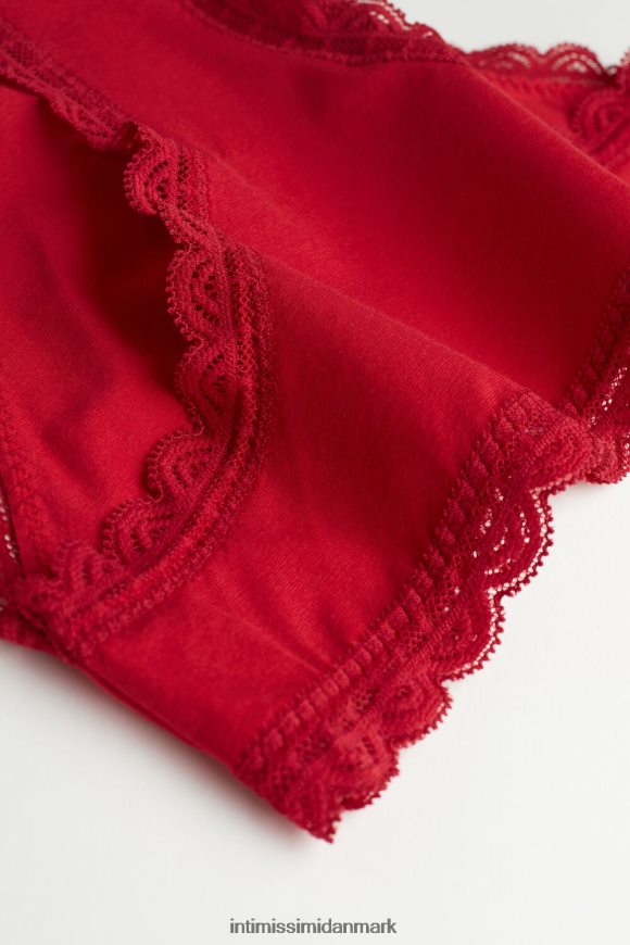Intimissimi trusser af bomuld og blonder Kvinder 1473-rød undertøj 8DZ4XJ1038