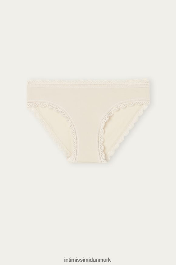 Intimissimi trusser af bomuld og blonder Kvinder 2280-lyserød silke undertøj 8DZ4XJ1064