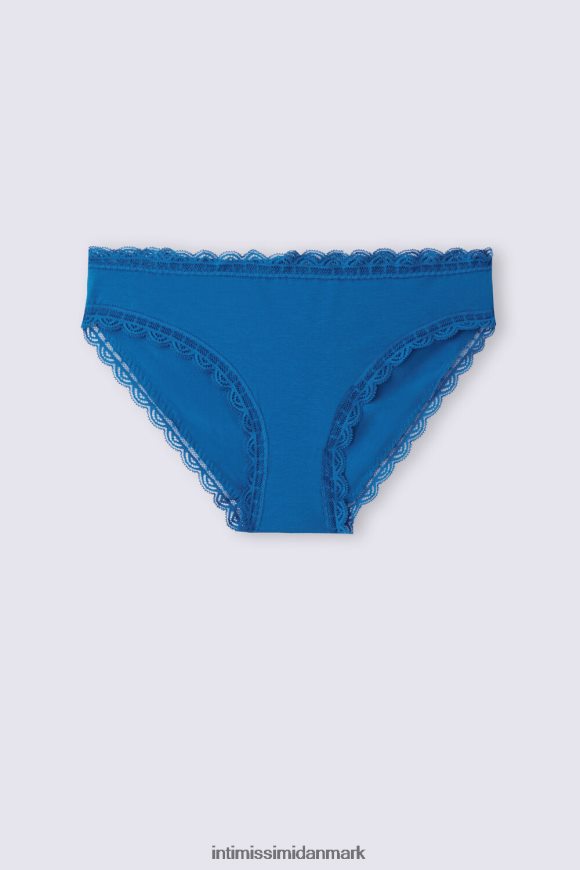 Intimissimi trusser af bomuld og blonder Kvinder 328j-nautisk blå undertøj 8DZ4XJ916