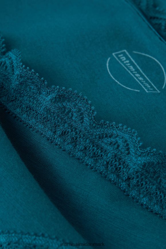 Intimissimi trusser af bomuld og blonder Kvinder 346j-blågrøn undertøj 8DZ4XJ900