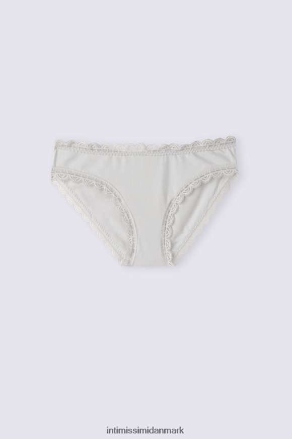 Intimissimi trusser af bomuld og blonder Kvinder 347j-isgrå undertøj 8DZ4XJ896