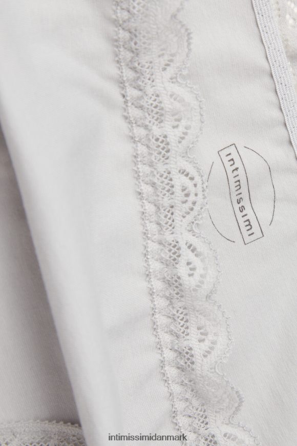 Intimissimi trusser af bomuld og blonder Kvinder 347j-isgrå undertøj 8DZ4XJ896