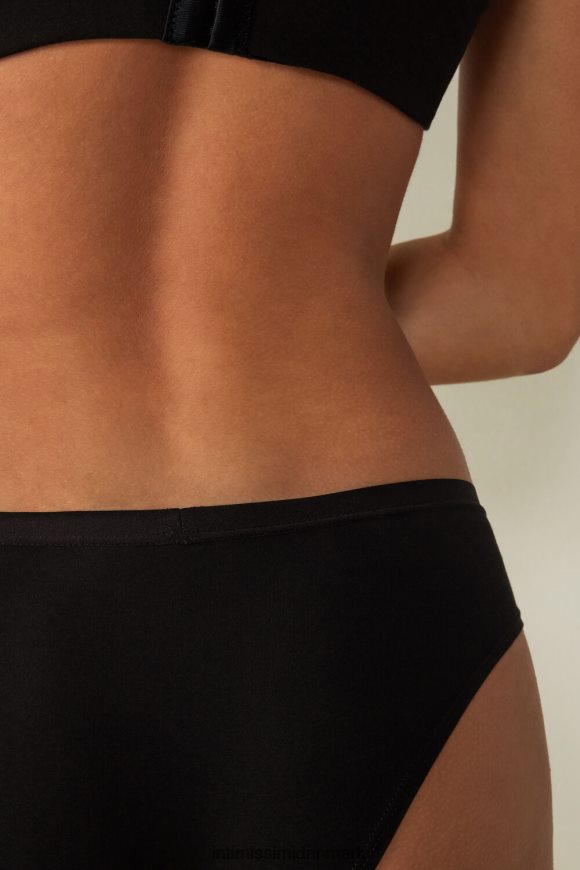 Intimissimi trusser af naturlig bomuld Kvinder 019-sort undertøj 8DZ4XJ1197