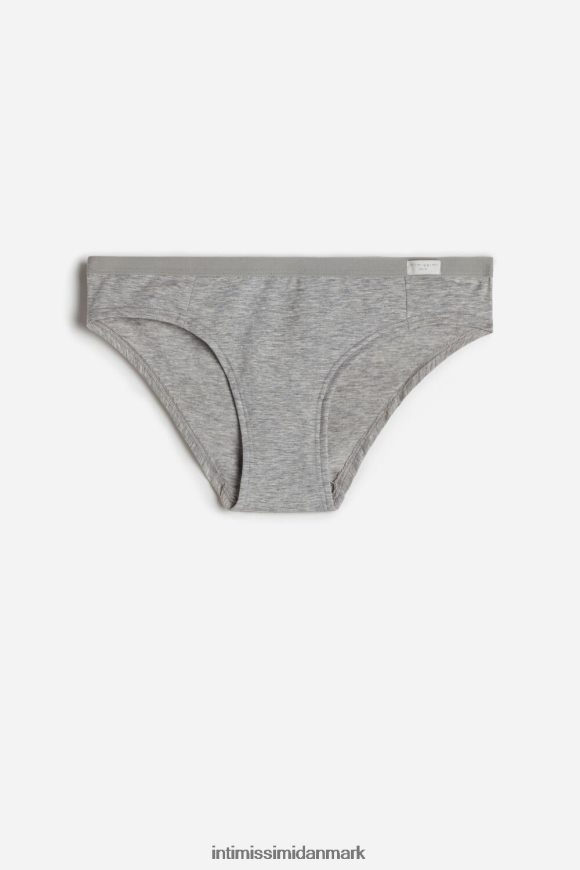 Intimissimi trusser af naturlig bomuld Kvinder 031-lysegrå melange undertøj 8DZ4XJ1194