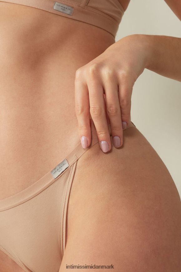 Intimissimi trusser af naturlig bomuld med sidestropper Kvinder 044-blød beige undertøj 8DZ4XJ1110