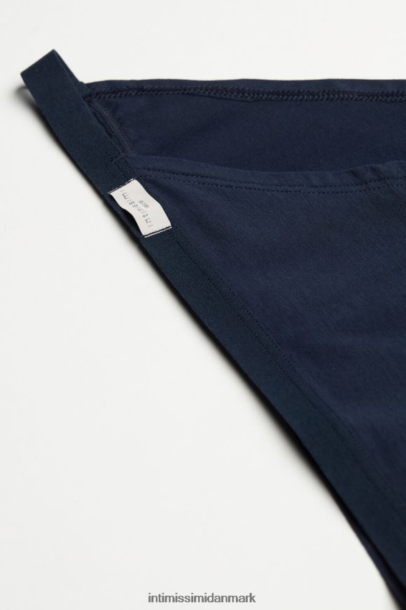Intimissimi trusser af naturlig bomuld med sidestropper Kvinder 1467-intens blå undertøj 8DZ4XJ1109