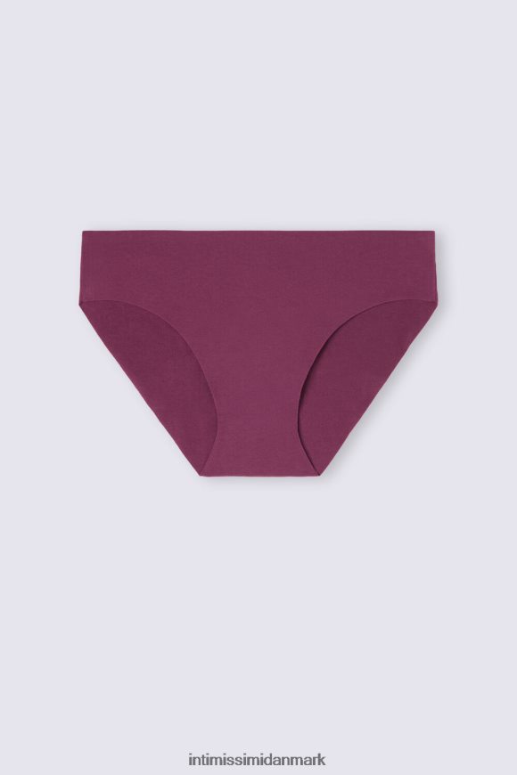 Intimissimi trusser i råt skåret bomuld Kvinder 345j-lilla vin undertøj 8DZ4XJ903