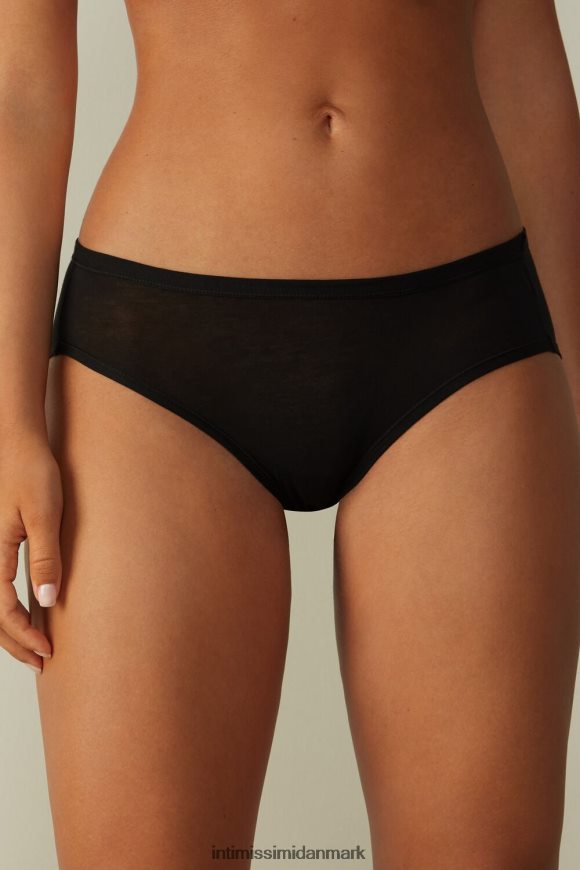 Intimissimi ultralette supima bomuldstrusser Kvinder 019-sort undertøj 8DZ4XJ1142