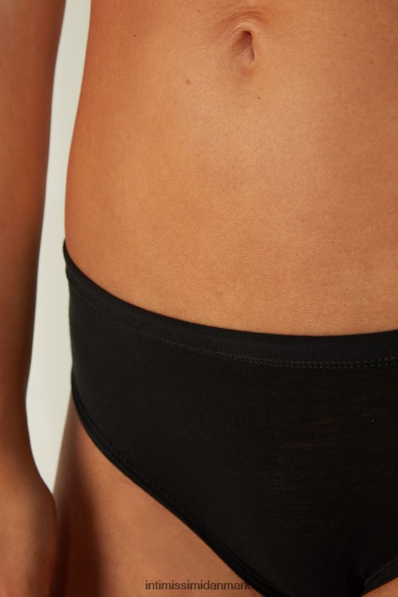 Intimissimi ultralette supima bomuldstrusser Kvinder 019-sort undertøj 8DZ4XJ1142