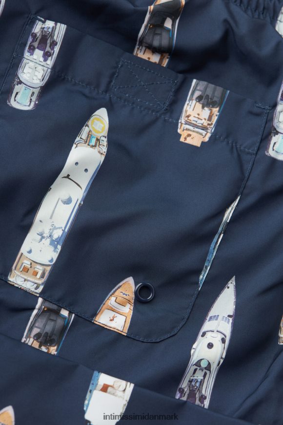 Intimissimi badeshorts med bådtryk Mænd 272j-båd-print dyb blå beklædning 8DZ4XJ415