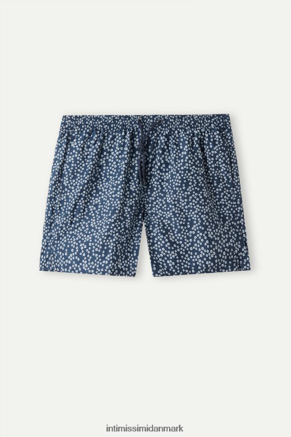 Intimissimi badeshorts med mikro-blomstret print Mænd 271j-mikro blomsterprint dybblå beklædning 8DZ4XJ441