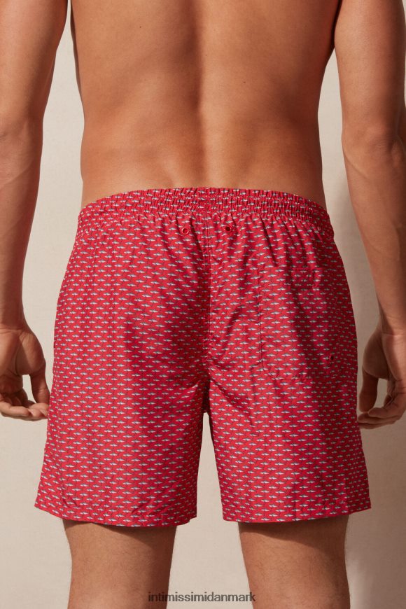 Intimissimi badeshorts med mikrohajtryk Mænd 268j-micro shark-print rød beklædning 8DZ4XJ431