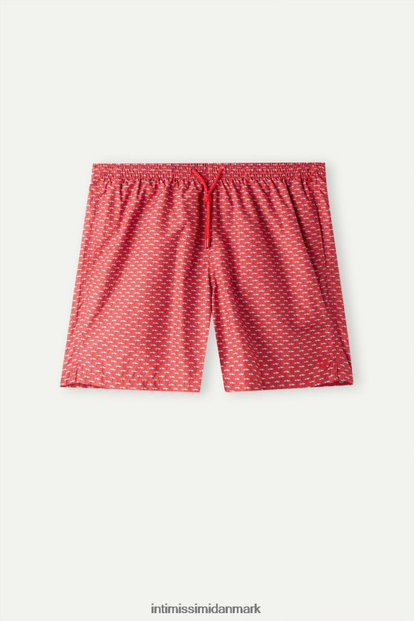 Intimissimi badeshorts med mikrohajtryk Mænd 268j-micro shark-print rød beklædning 8DZ4XJ431
