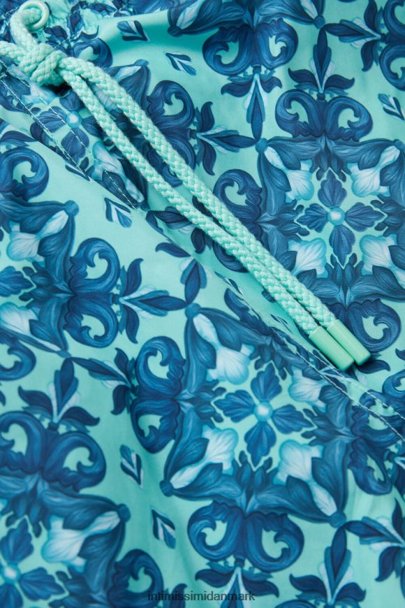 Intimissimi blå badeshorts med marokkansk print Mænd 261j-marokkansk tryk aquagrøn beklædning 8DZ4XJ425