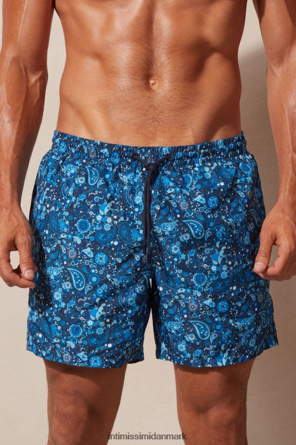 Intimissimi blå paisley badeshorts Mænd 265j-paisley print dybblå beklædning 8DZ4XJ421