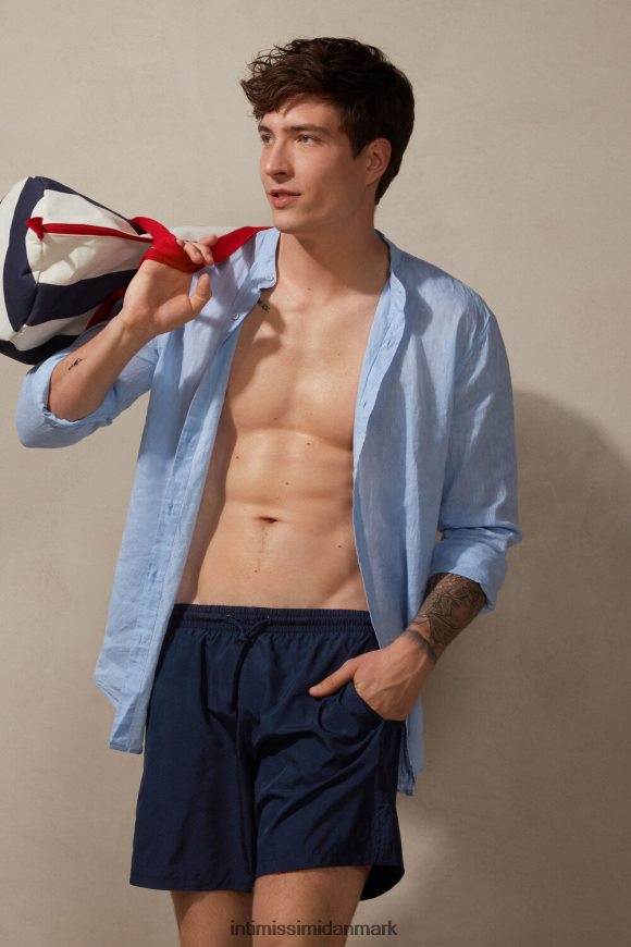 Intimissimi ensfarvede badeshorts Mænd 1467-intens blå beklædning 8DZ4XJ447