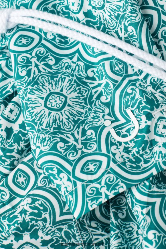 Intimissimi grønne badeshorts med maiolica-tryk Mænd 264j-majolika print hvid grøn beklædning 8DZ4XJ422