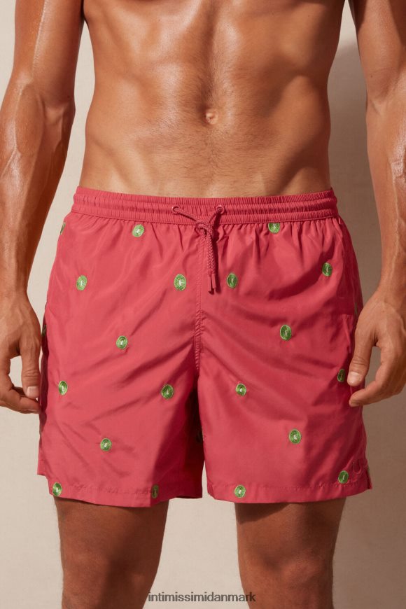 Intimissimi kiwi-broderede badeshorts Mænd 259j-kiwi broderi mørk pink beklædning 8DZ4XJ410