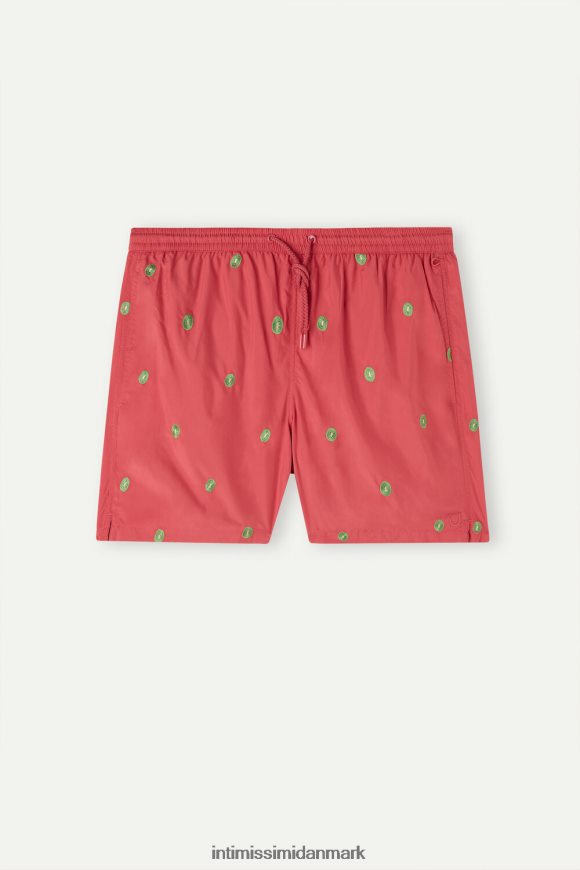 Intimissimi kiwi-broderede badeshorts Mænd 259j-kiwi broderi mørk pink beklædning 8DZ4XJ410