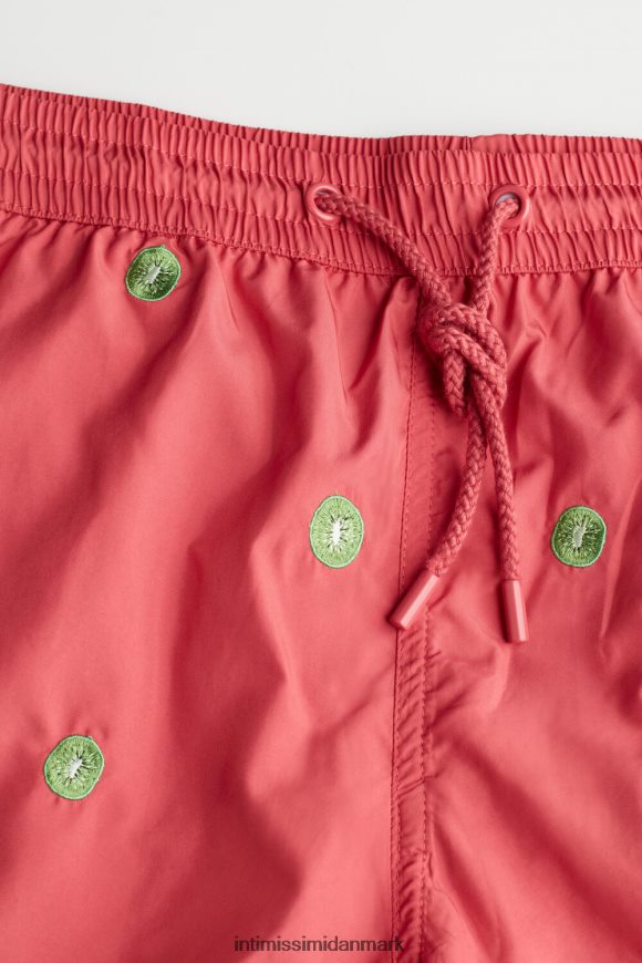 Intimissimi kiwi-broderede badeshorts Mænd 259j-kiwi broderi mørk pink beklædning 8DZ4XJ410