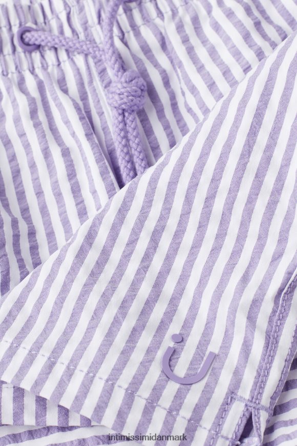 Intimissimi stribede seersucker badeshorts Mænd 278j-hvid/lilla beklædning 8DZ4XJ440