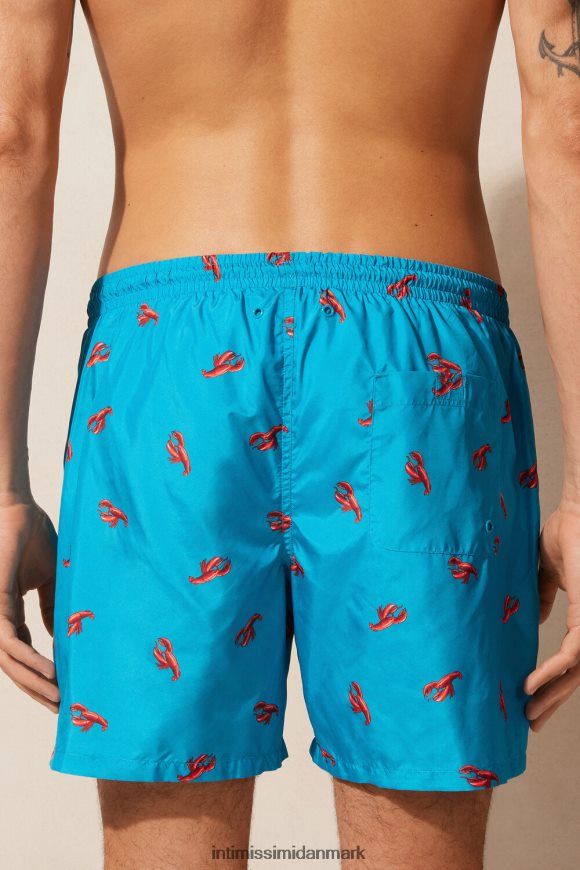Intimissimi svømmeshorts med hummertryk Mænd 273j-hummer-print påfugleblå beklædning 8DZ4XJ419