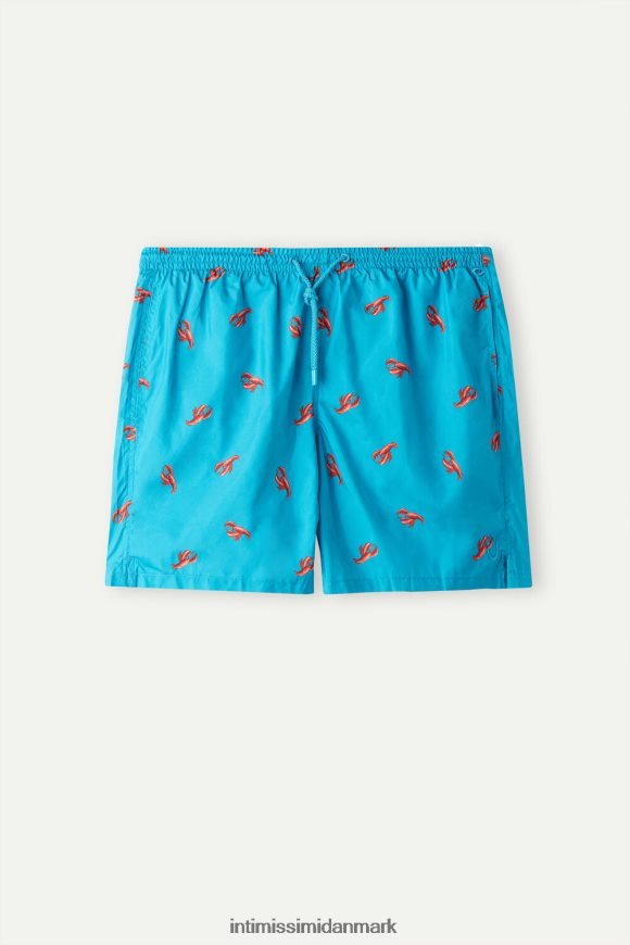 Intimissimi svømmeshorts med hummertryk Mænd 273j-hummer-print påfugleblå beklædning 8DZ4XJ419