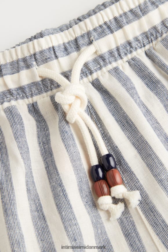 Intimissimi blå stribet hør- og bomuldsbukser Mænd 298j-hvid hør/blå striber beklædning 8DZ4XJ177