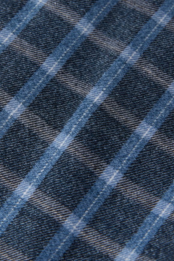 Intimissimi bukser i fuld længde, ternet mønster i børstet ensfarvet vævning Mænd 089j-blå tjek beklædning 8DZ4XJ199