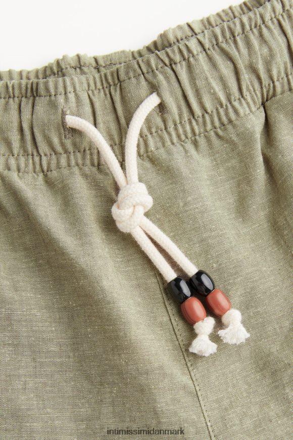 Intimissimi hør- og bomuldsbukser Mænd 289j-militærgrønt beklædning 8DZ4XJ179