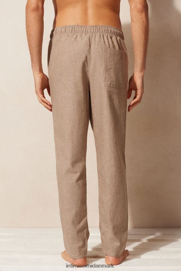 Intimissimi hør- og bomuldsbukser Mænd 295j-tobak beklædning 8DZ4XJ176