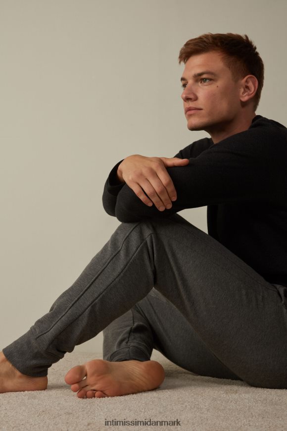 Intimissimi lange mikromodale bukser Mænd 5227-koksgrå melange beklædning 8DZ4XJ219