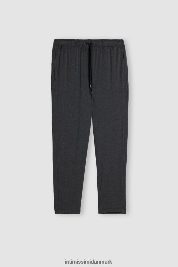Intimissimi lange silke- og modalbukser Mænd 040-mørk grå blanding beklædning 8DZ4XJ263